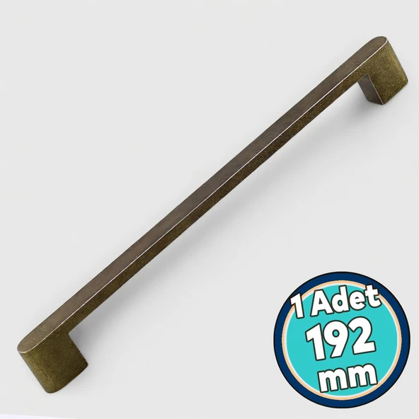 Mutfak Mobilya Çekmece Mutfak Dolap Dolabı Kulpları Kapak Kulbu Kulp 192 mm Antik Sarı Metal ürün görseli 1