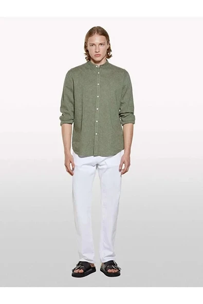 Sisley   Streç Pamuklu Normal Bel Regular Fit Denim Pantolon Erkek Beyaz Denim Pantolon - 325P4TFTSE02R ürün görseli 1