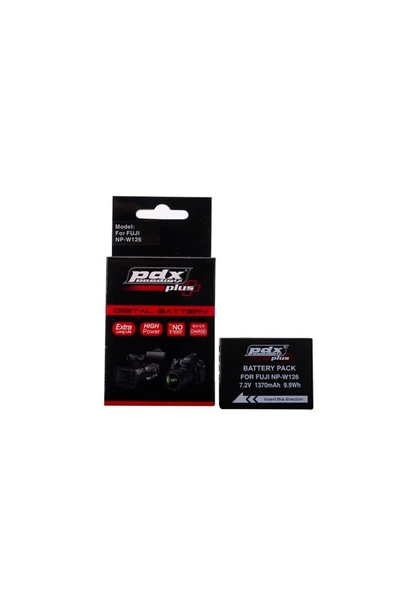 PDX Fujifilm W126 Batarya Pil 1370mah X-pro2,x-pro1,x-t2,x-t1,x-t20,x-t10,x-e2s,x-e2,x-e1,x-m1,x-a3 ürün görseli 1