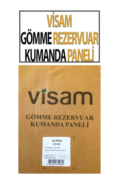 Visam Gömme Rezervuar Kumanda Paneli - Resim 5