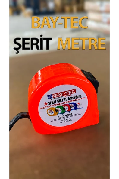 Bay-Tec Şerit Metre 5M X 25 MM - Resim 3