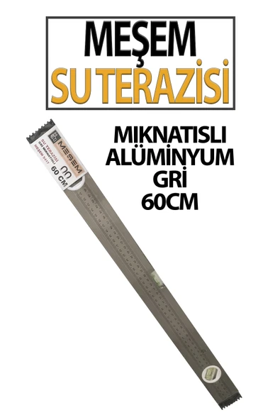 Gri Mıknatıslı Su Terazisi 60 cm ürün görseli 1