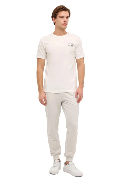 Lumberjack   6M ML EZIO 11ITL1088 6FX Erkek Beyaz T-Shirt - 102054867 ürün görseli 1