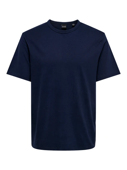 Only & Sons   ONSSMART LIFE REG SS TEE Erkek Mavi T-Shirt - 22026726 ürün görseli 1