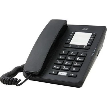 Karel TM142 Hafızalı Masaüstü Kablolu Telefon Siyah ürün görseli 1