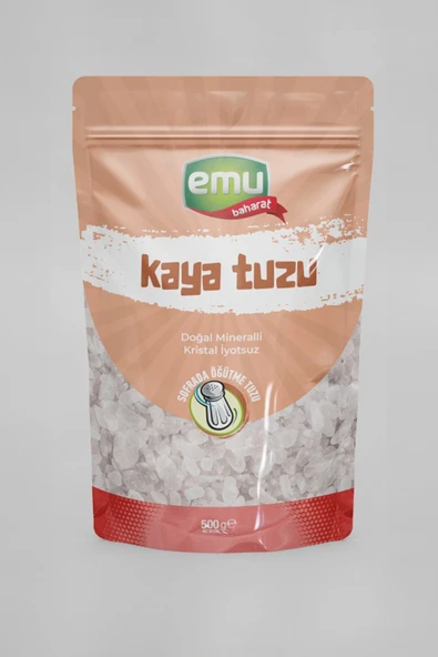Emu Baharat Öğütülmüş Kaya Tuzu 500 gr ürün görseli 1
