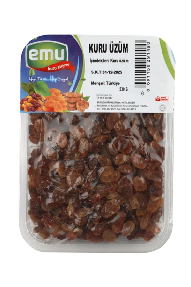 Emu Baharat Kuru Üzüm 230 gr ürün görseli 1