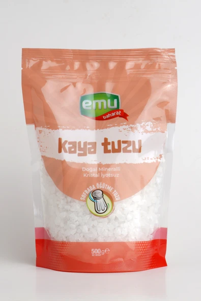 Emu Baharat Iyotsuz Iri Tane Kaya Tuzu 500 gr ürün görseli 1