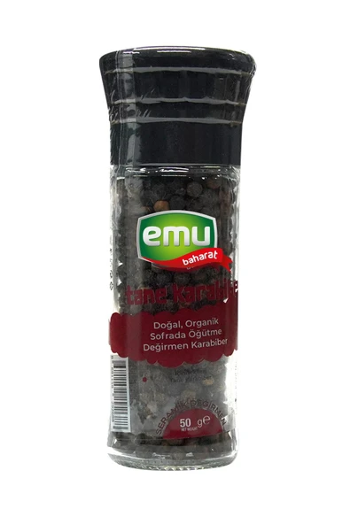 Emu Baharat Tane Karabiber Değirmen Kapak 50 Gr ürün görseli 1