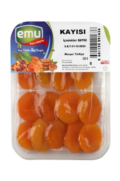 Emu Baharat Kuru Kayısı 230 gr ürün görseli 1