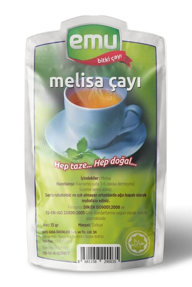 Emu Baharat Melisa Çayı 15 gr ürün görseli 1