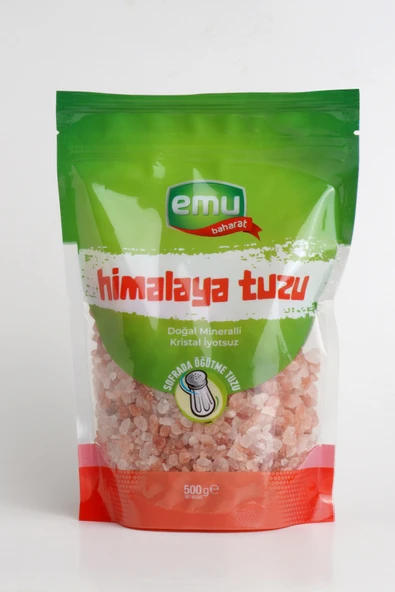 Emu Baharat Iyotsuz Iri Tane Himalaya Tuzu 500 gr ürün görseli 1