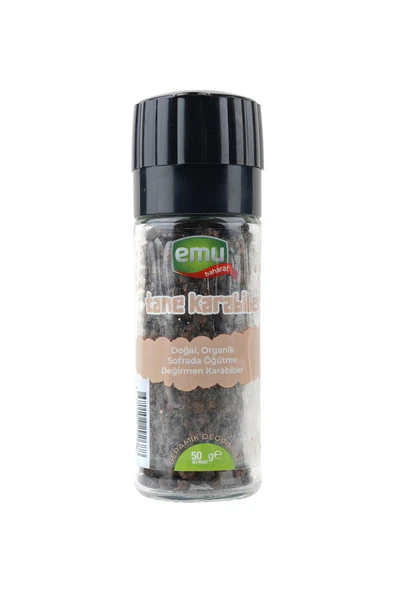 Emu Baharat Değirmen Kapak Tane Karabiber ürün görseli 1