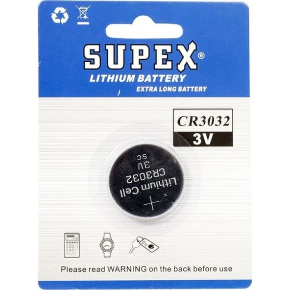 Cr3032 3V Lityum Düğme Pil Tekli Paket ürün görseli 1