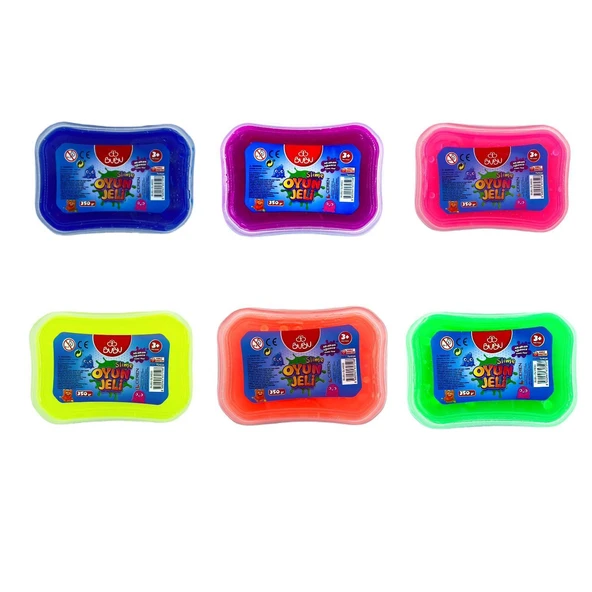 Bu-Bu Oyun Jeli Slime Büyük Boy 350 Gram Karışık Renk Slm022 (12 Li Paket) ürün görseli 1