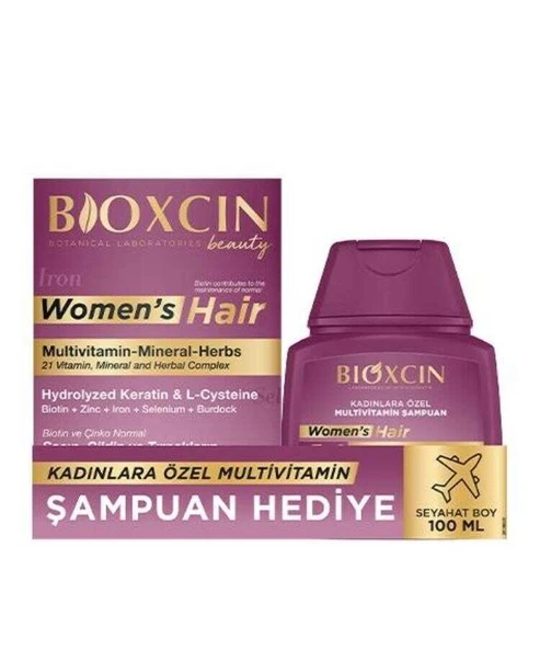 Bioxcin Women's Hair 30 Tablet Şampuan Hediyeli ürün görseli 1