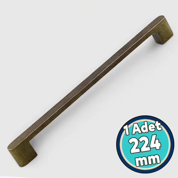224 mm Antik Sarı Metal Kulp Mutfak Mobilya Çekmece Mutfak Dolap Dolabı Kulpları Kapak Kulbu ürün görseli 1
