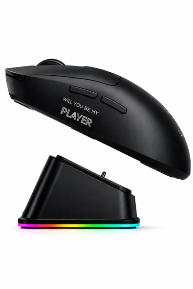 Jedel WD157 1600 DPI Bluetooth + 2.4GHz Kablosuz Oyuncu Mouse Şarj Standı Seti ürün görseli 1