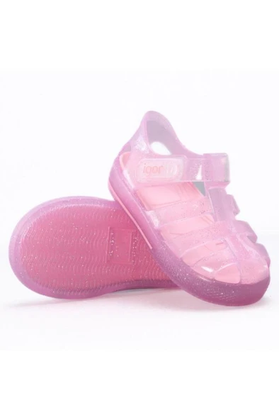 İgor S10265-049 STAR GLITTER Kız Çocuk Sandalet Pembe 19-30 ürün görseli 1