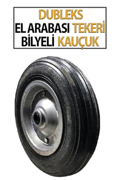 Bilyeli Dublex Kauçuk El Arabası Tekeri ürün görseli 1