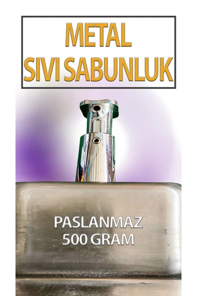Krom Sıvı Sabunluk (500 cc) - Resim 2