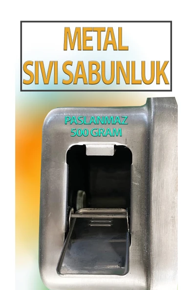 Krom Sıvı Sabunluk (500 cc) - Resim 3