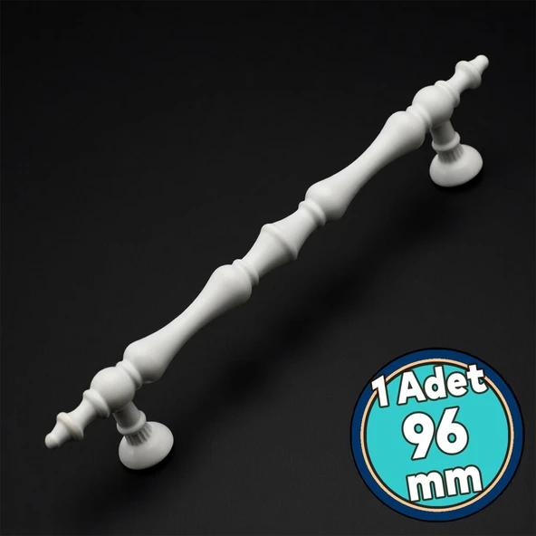 Metal Kulp Beyaz 96 mm -9.6 cm Mobilya Çekmece Mutfak Dolabı Dolap Kulpları Kulbu Kulpu Beyaz ürün görseli 1