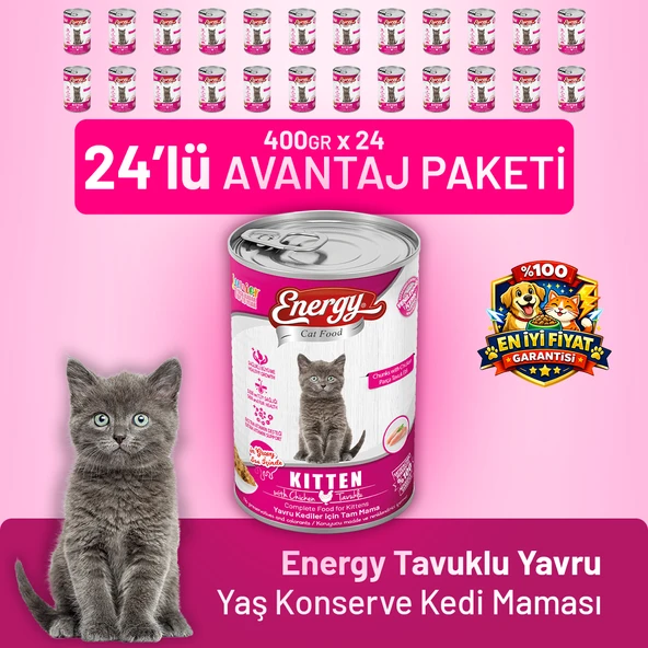 Tavuklu Yavru Yaş Kedi Maması 400 g - 24 Adet ürün görseli 1