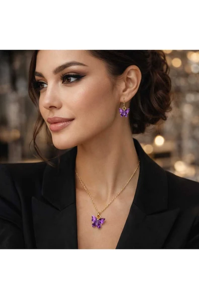 Tasarım Çelik Kelebek Set - Resim 2