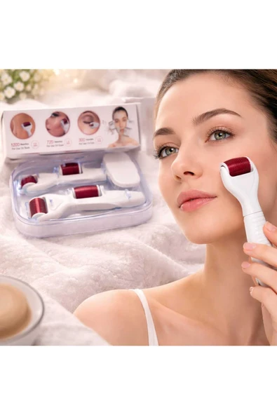 4 In1 Derma Roller Yüz Bakimi Alet Setı - Resim 2