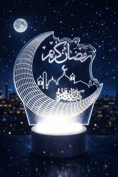 Ramazan Süsü Hilal Temali Lamba - Resim 3