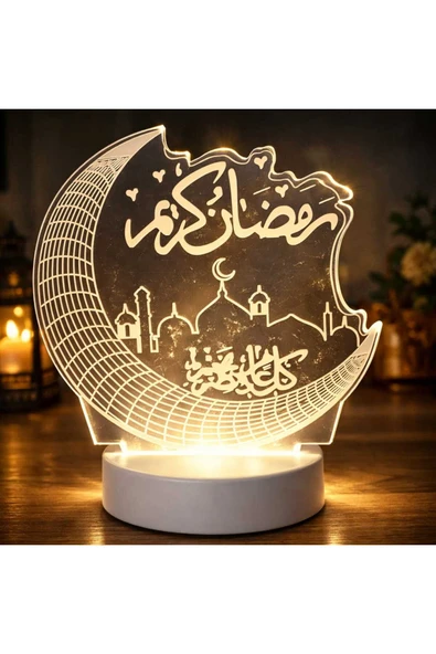 Ramazan Süsü Hilal Temali Lamba - Resim 2