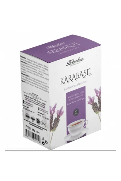 KARABAŞ KARIŞIK ÇAY (Lavandula stoechas) 45 Lİ SÜZEN POŞET ürün görseli 1