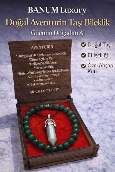 Dogal Aventurin Taşı Ikili Set ürün görseli 1