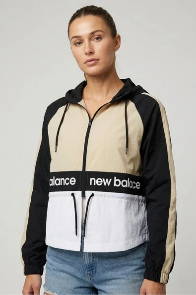New Balance Lifestyle WNJ1527-BK Siyah/Krem Kadın Ceket ürün görseli 1