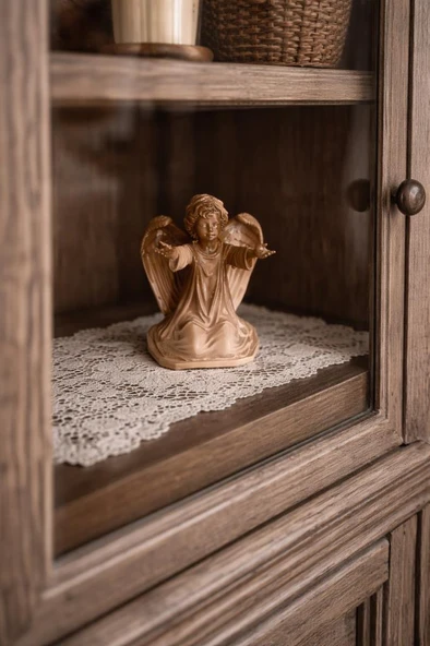 Melek Figürlü Dekoratif Biblo 10,5 cm – Mini Şık Ev & Vitrin Süsü | Anlamlı Hediye ürün görseli 1