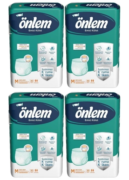 Önlem Emici Külot Medium M 80 x 120 Cm 30 Lu x 4 Paket ürün görseli 1