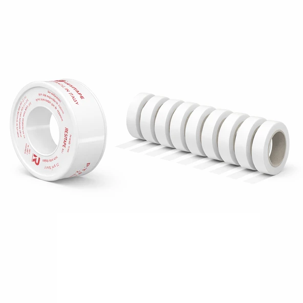 (10 Adet) Teflon Sızdırmaz Yalıtım Bandı Beyaz 12 mm x 12 Metre Dişi Bağlantı PTFE Bant ürün görseli 1
