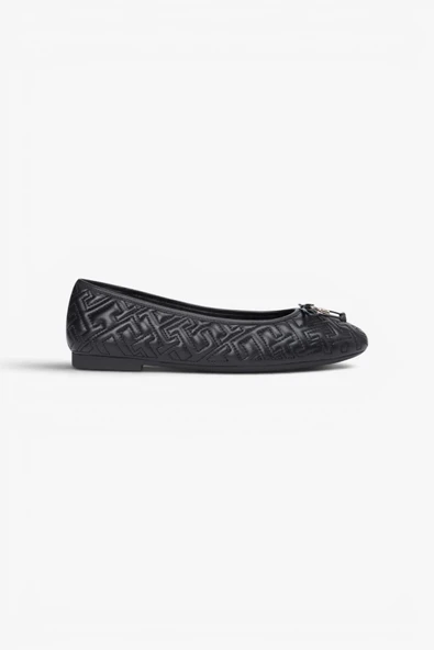 Tommy Hilfiger   TH QUILTED BALLERINA Kadın Siyah Espadril - FW0FW09264 ürün görseli 1