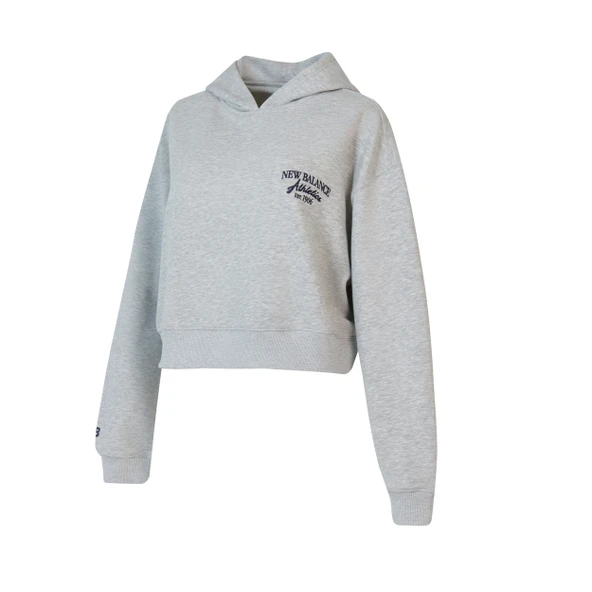 New Balance   NB Lifestyle Women Hoodie Kadın Gri Sweatshirt - WNH1639 ürün görseli 1