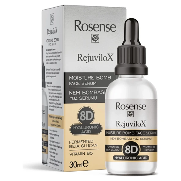 Rosense 8D Hyaluron Beta Glucan Nem Bombası Yüz Serumu 30ml ürün görseli 1