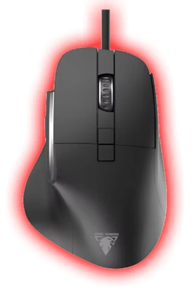 Jedel CP102 Siyah Professional 7 Butonlu RGB Işıklı Ergonomik Kablolu Mouse ürün görseli 1