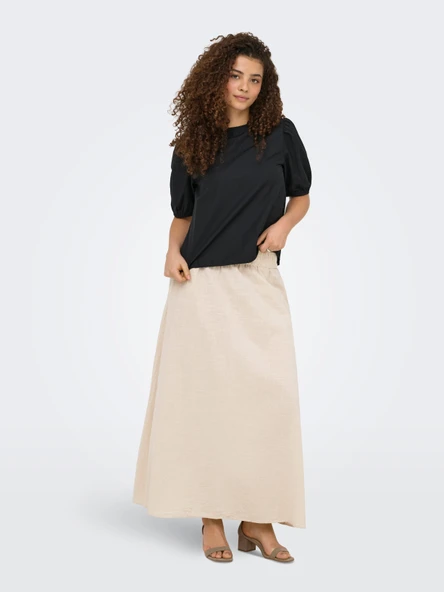 Only   ONLTIZANA LONG SKIRT WVN NOOS Kadın Gri Etek - 15372613 ürün görseli 1