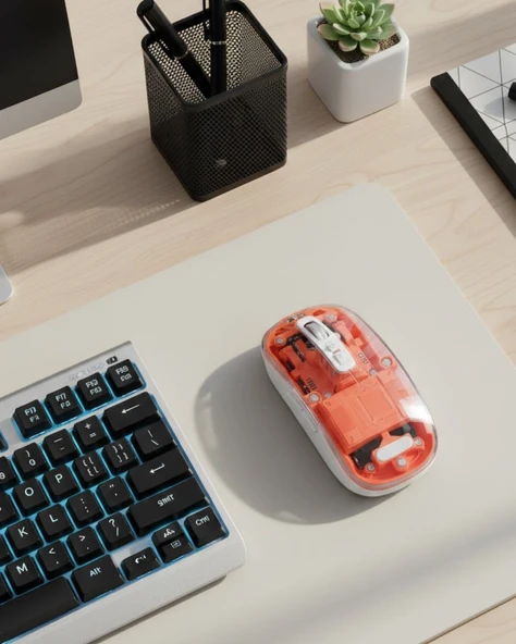 Kablosuz Bluetooth Mouse Şık ve Sessiz Ofis Tasarımı ürün görseli 1