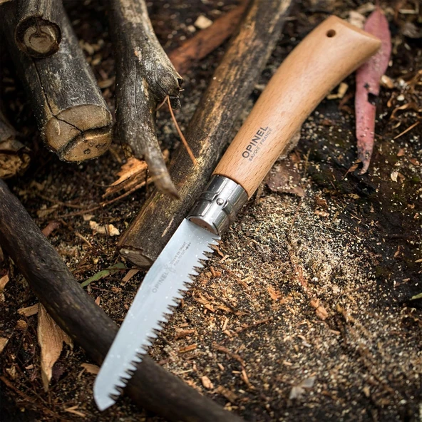 Opinel N°12 Ahşap Saplı Katlanır Çelik Testere - Resim 6