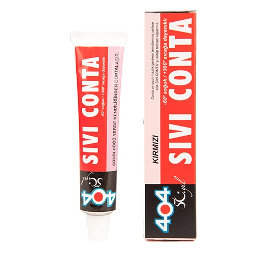404 Sıvı Conta Yüksek Isı Silikonu Kırmızı 80 gr ürün görseli 1