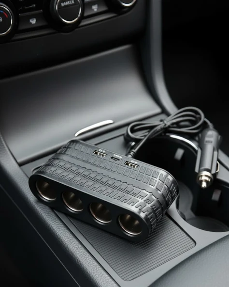 Araç İçi Güç Dağıtıcı 4 Çakmaklık 2 USB 1 Type C Şarj Ünitesi ürün görseli 1