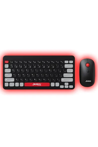 Jedel WS681B  Kablosuz Klavye Mouse Seti - Bluetooth + 2.4Ghz Çift Modlu - Resim 2