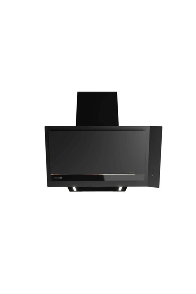 Teka DVI 88-G1 İNFİNİTY MAT SİYAH CAM 80 CM. DUVAR TİPİ DAVLUMBAZ ürün görseli 1