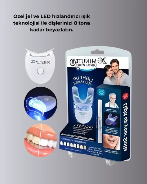LED Işıklı Profesyonel Diş Beyazlatma Seti - Resim 4